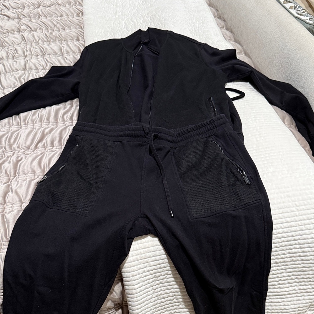 Michael Kors Black Track Pants & Jacket Set